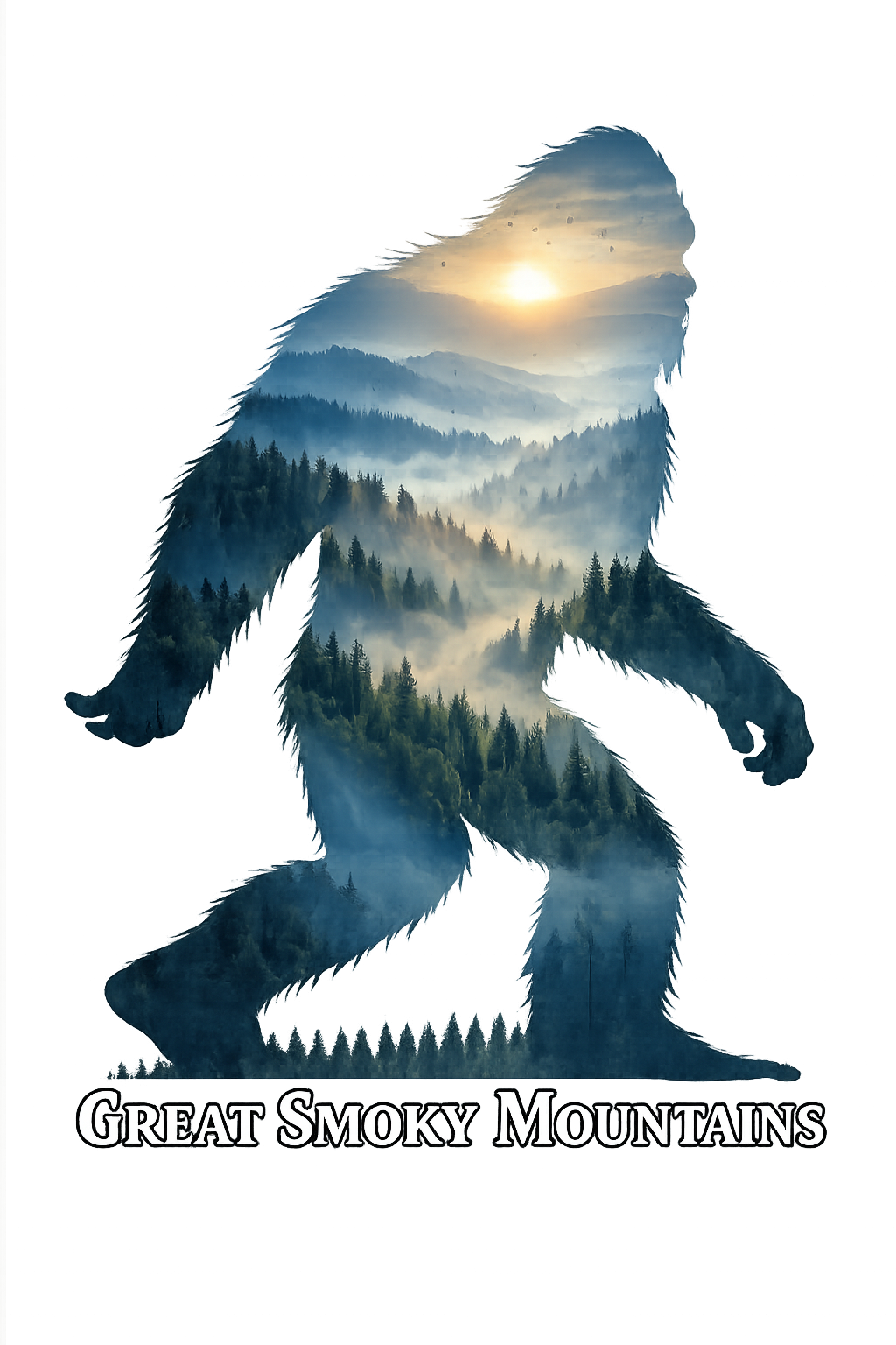 Bigfoot walking