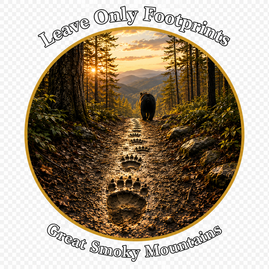 Leave Only Footprints - bear